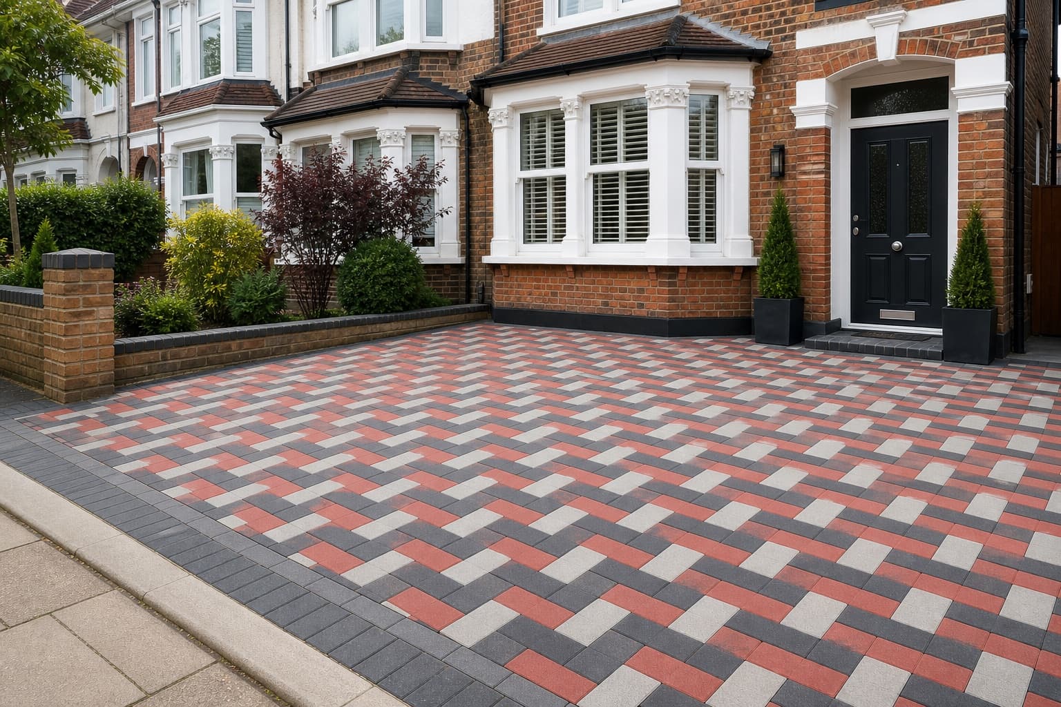 Three-Colour Driveway